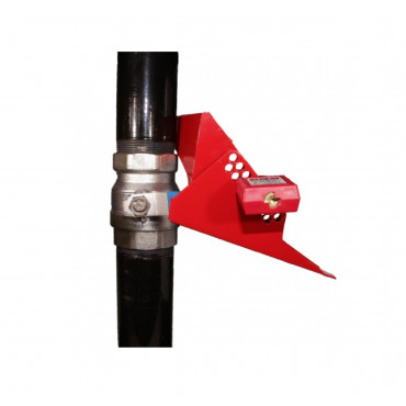 Bloqueio de Válvulas Esfera em Aço Tagout 1 ¼” a 3” detalhe