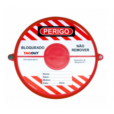 Bloqueio de Válvula Registro Tagout (Gaveta) 7" a 10,5" (175 a 265mm)