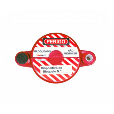 Bloqueio de Válvula Registro (Gaveta) Tagout 1,5" a 2,5" (35 a 65mm)