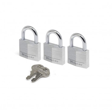 Master Lock 40 mm Aluminio Kit 3 peças 360TRI