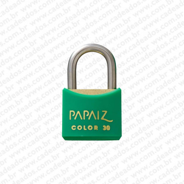 Cadeado Papaiz Color Verde 30 mm