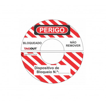 Bloqueio de Válvula Registro (Gaveta) Tagout 1,5