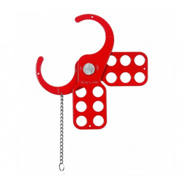 Garra Metálica de Bloqueio Tagout de 38 mm com Corrente de Aço 20cm – 1 ½