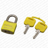 Cadeado Papaiz Color Amarelo 25 mm com 2 chaves