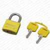 Cadeado Papaiz Color Amarelo 30 mm com 2 chaves