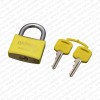 Cadeado Papaiz Color Amarelo 40 mm com 2 chaves